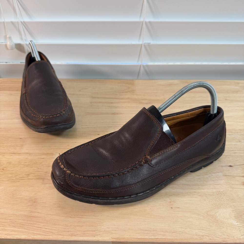 Sperry‎ Gold Cup Loafers Men's Dark Brown Leather Slip-On Round Toe Casual - 9M
